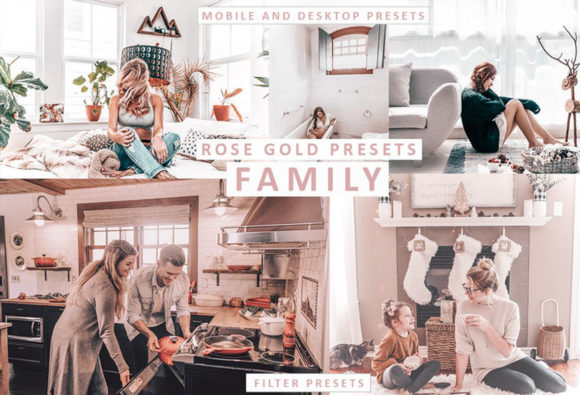 Download Rose Gold Mobile and Desktop Presets - Mobile and desktop presets Collection