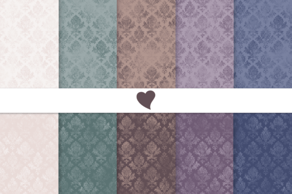 Download Moody Tones Damask Seamless Pattern - Moody tones Collection