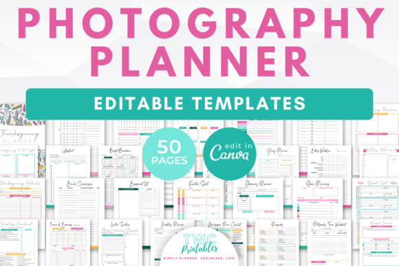 Download Photography Planner Canva Templates - Photography Collection