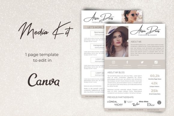 Download Media Kit | Canva Template - Premium Resources