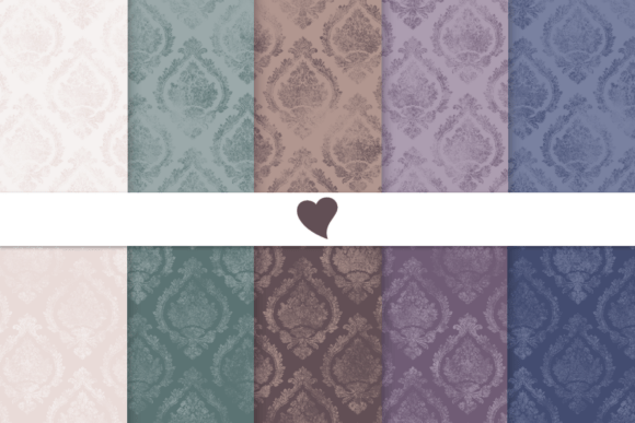Download Moody Tones Damask Seamless Pattern - Moody tones Collection